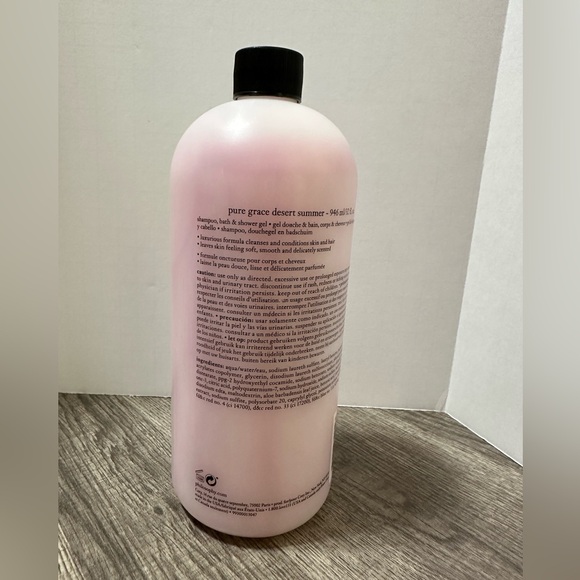 Philosophy Pure Grace Desert Summer Shampoo, Bath & Shower Gel 32fl.oz. NEW - Picture 3 of 3